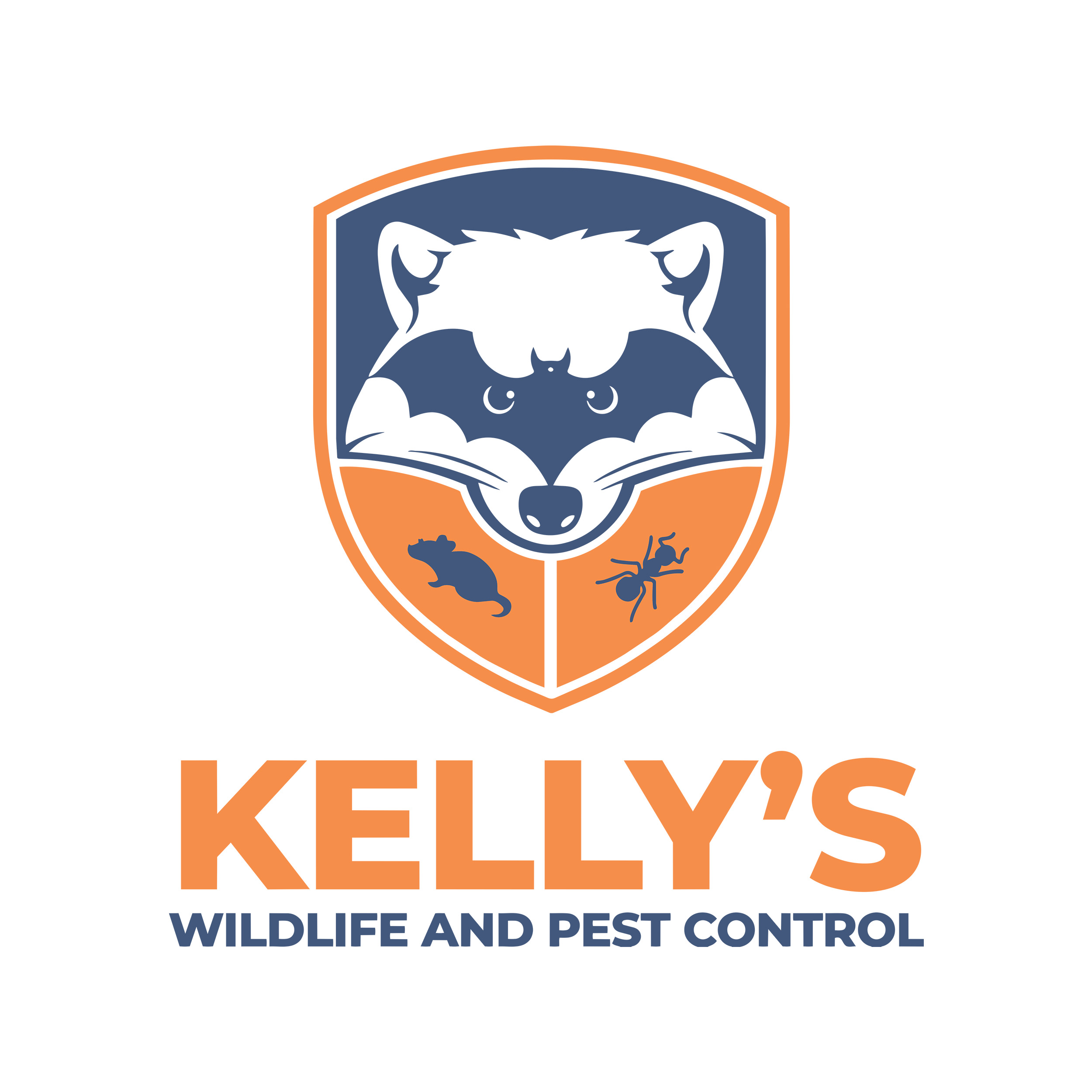 Vertical rev final small Kelly's Wildlife Control Jefferson City Wildlife Removal Logo